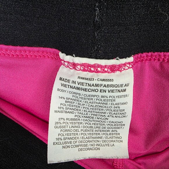 Womens Nike Pink & Black Trim Running Shorts Polyester Blend Stretch Size M - Picture 4 of 11